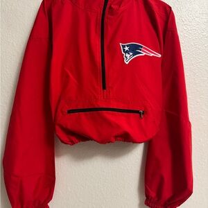 Patriots cropped  Pullover windbreaker Jacket